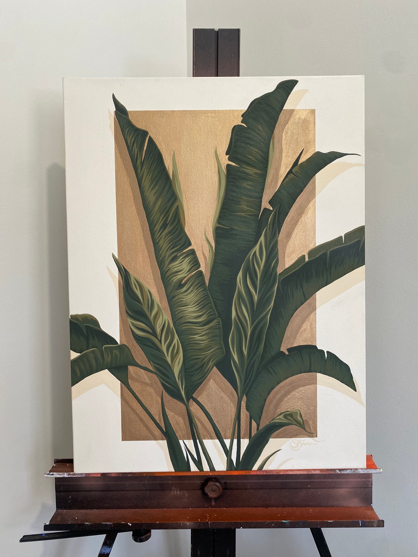 B LEAVES - Original Painting