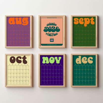 Calendar Print Pack